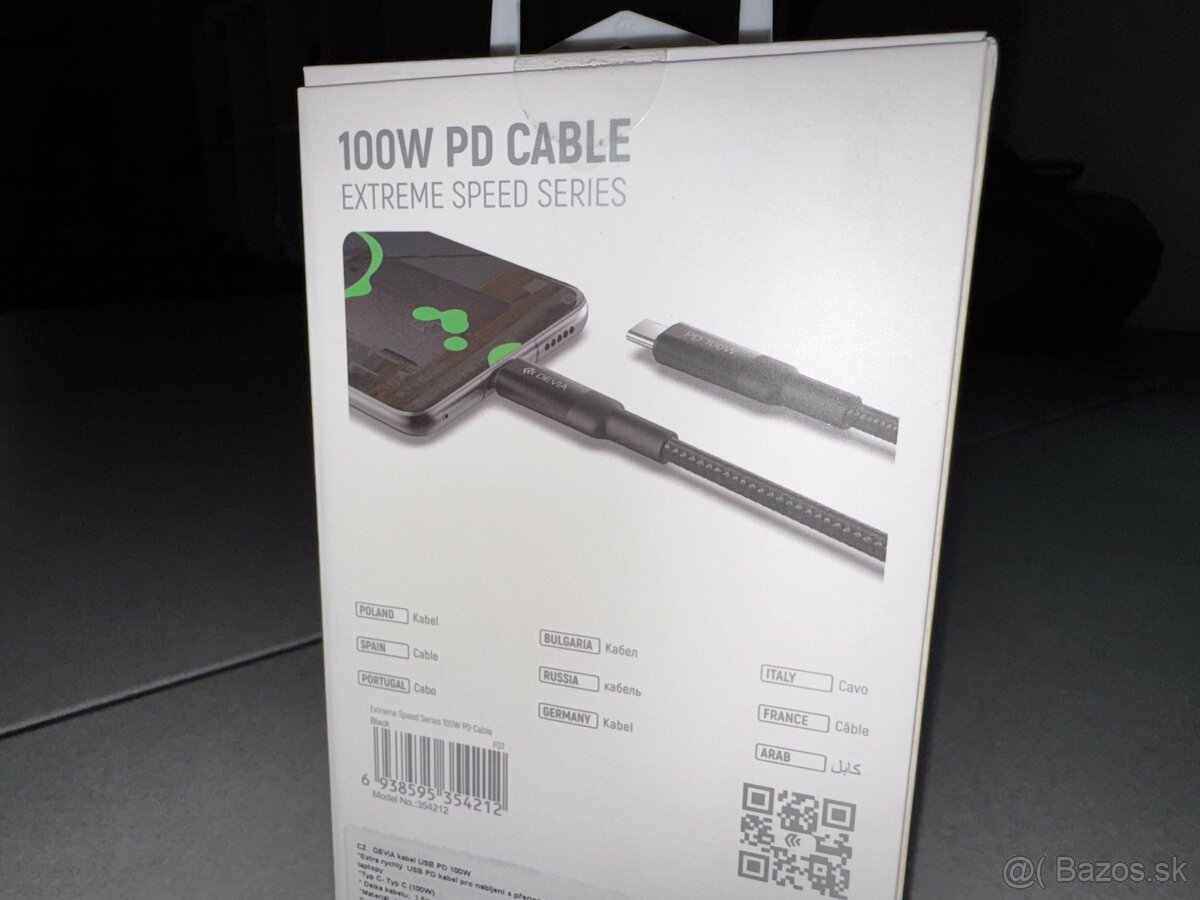 Devia kábel USB-C Extreme speed 100W PD 1.5m - 5
