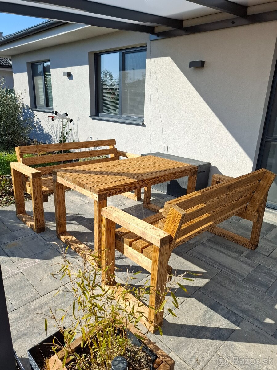Drevene zahradne sedenie - 5