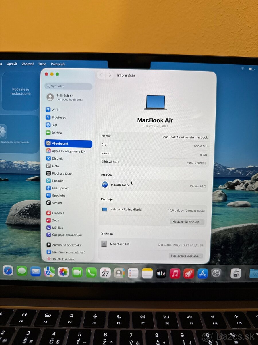 MacBook Air 13” M3 (2024) 8/256GB Silver – záruka 11/2026 - 5