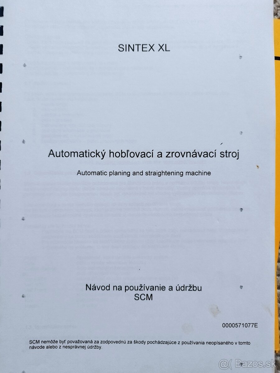 Štvorstranná hobľovačka SCM SINTEX XL - 5
