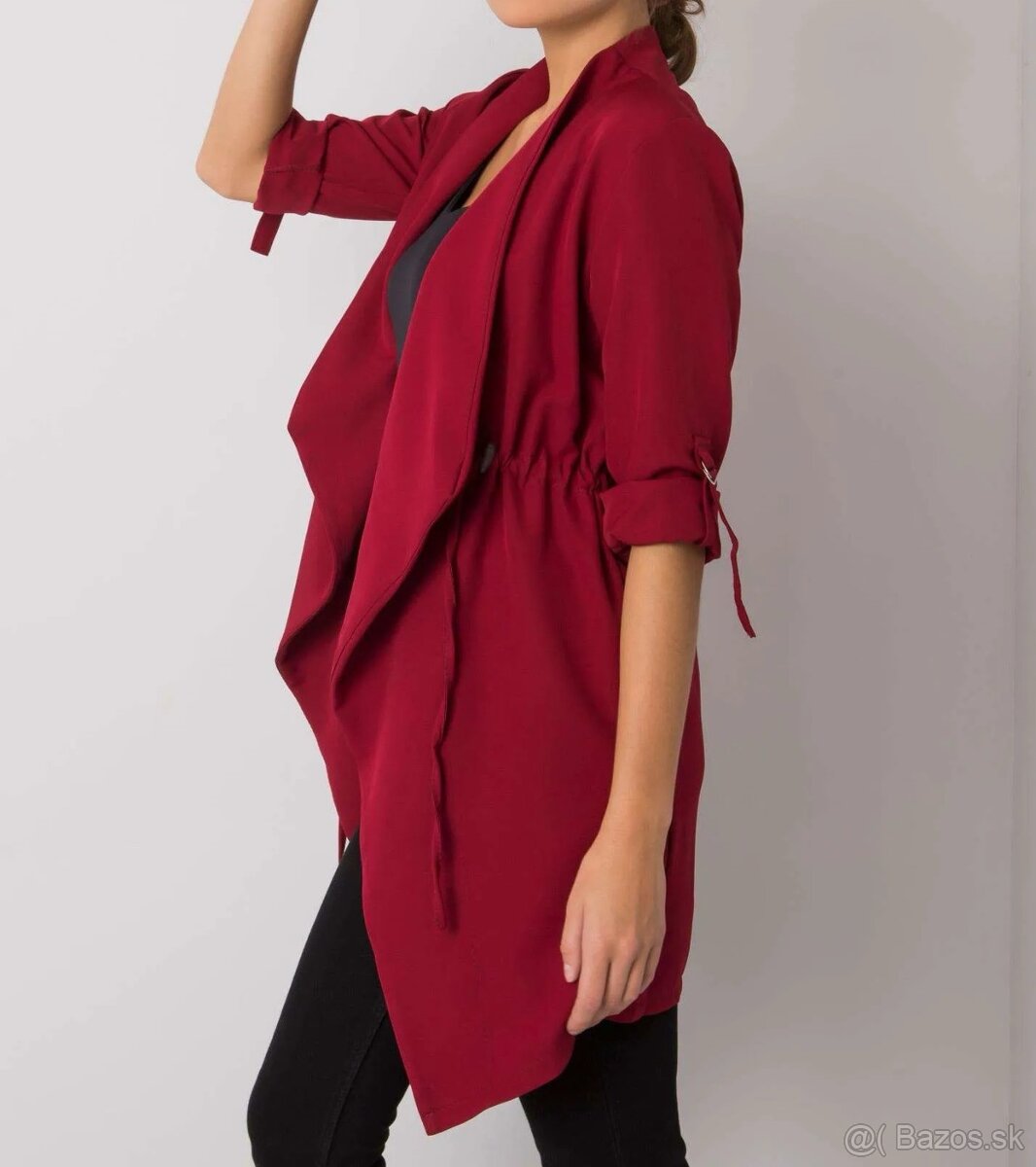 Bordový kabát / plášť - 5