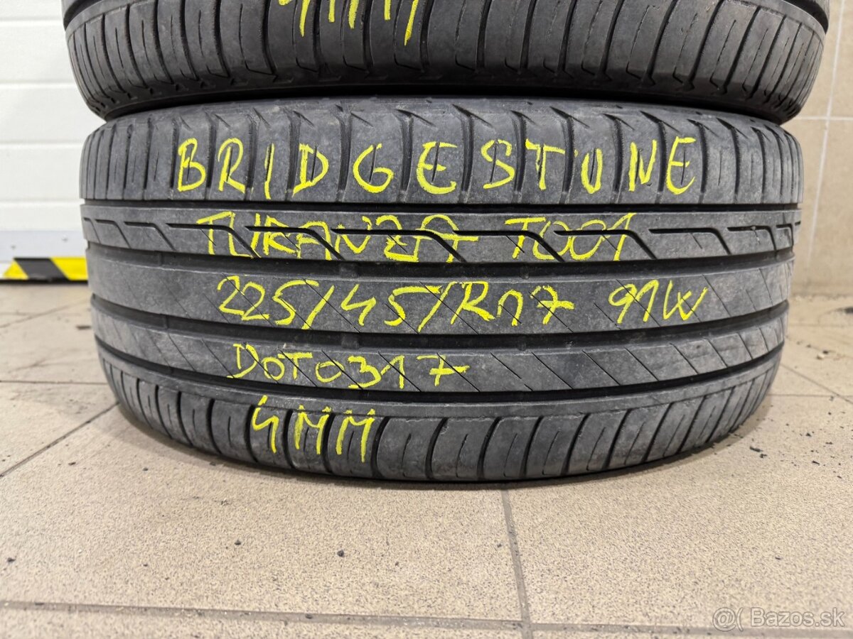 R17 225/45 Bridgestone Turanza T001 91W 4x4MM DOT0317 - 5