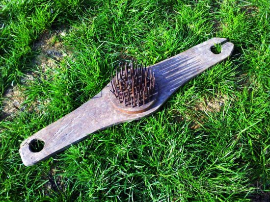 Starožitné autentické česlo r.1908 na ľan/konope - 5