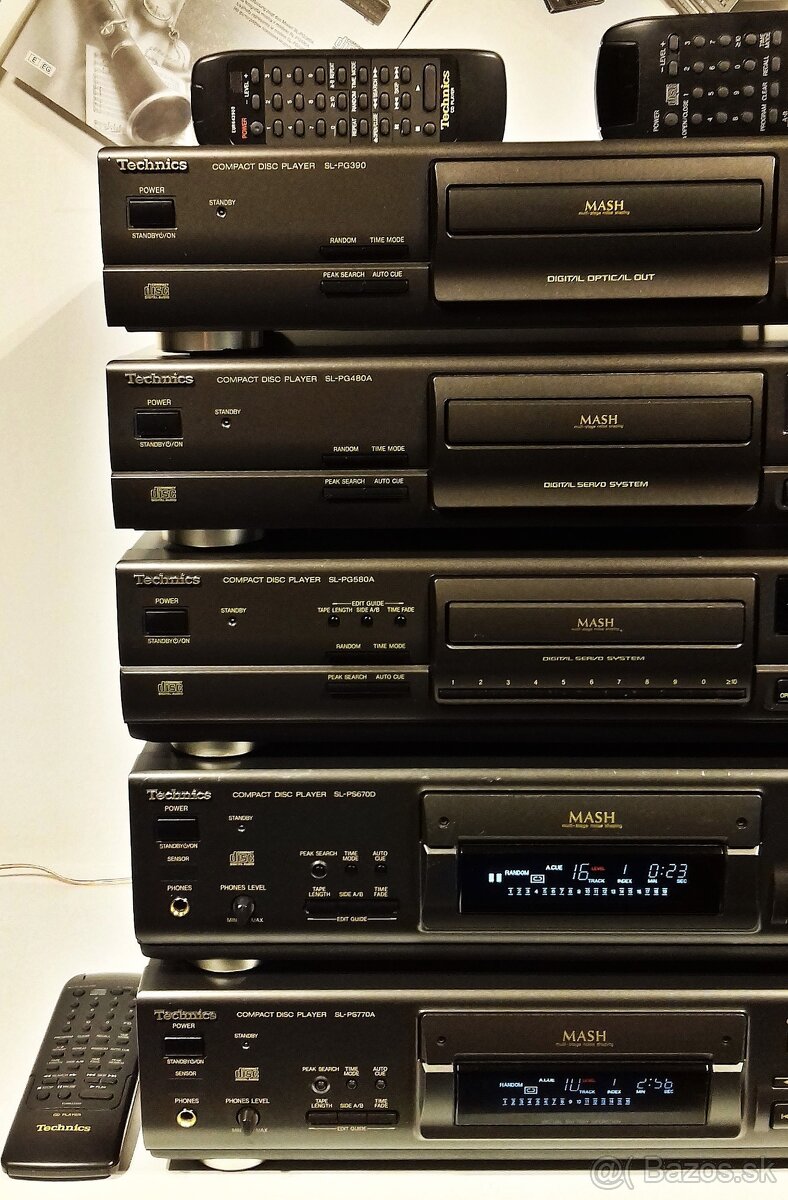 Seria CD prehravac TECHNICS moznost ovladat s DO, MASH = Cd4 - 5