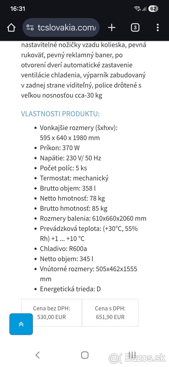 Predám vitrínovú chladničku - 5