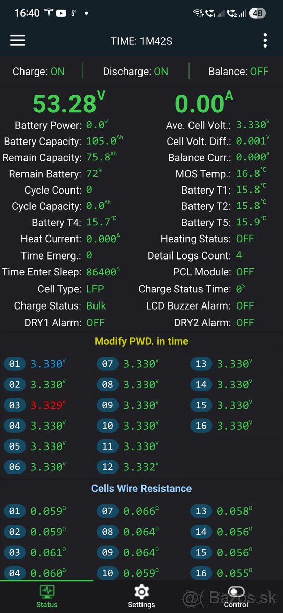 DIY 5kwh 51.2V LFP batéria - 5