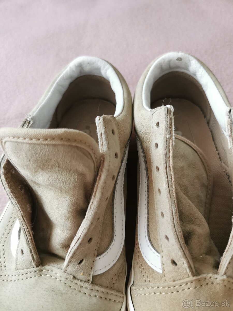 Svetlobéžové Vans tenisky, koža - 5