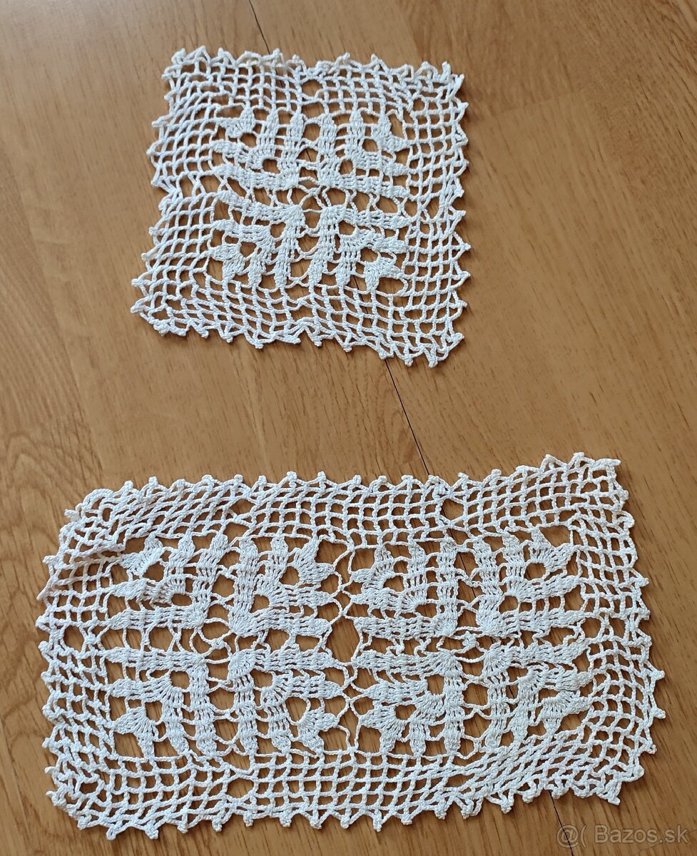 Háčkované obrusy a dečky - 25ks - 5