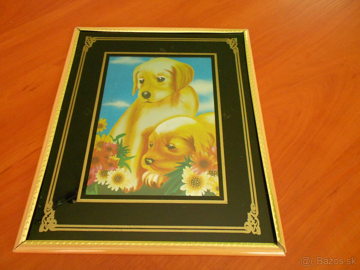 Predám pokladničku ,puzzle,obrázok psík,plyšového medveďa - 5