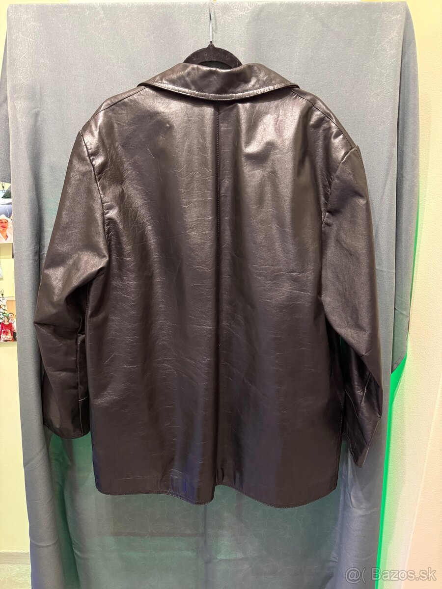 pánske kožené vintage sako - 5