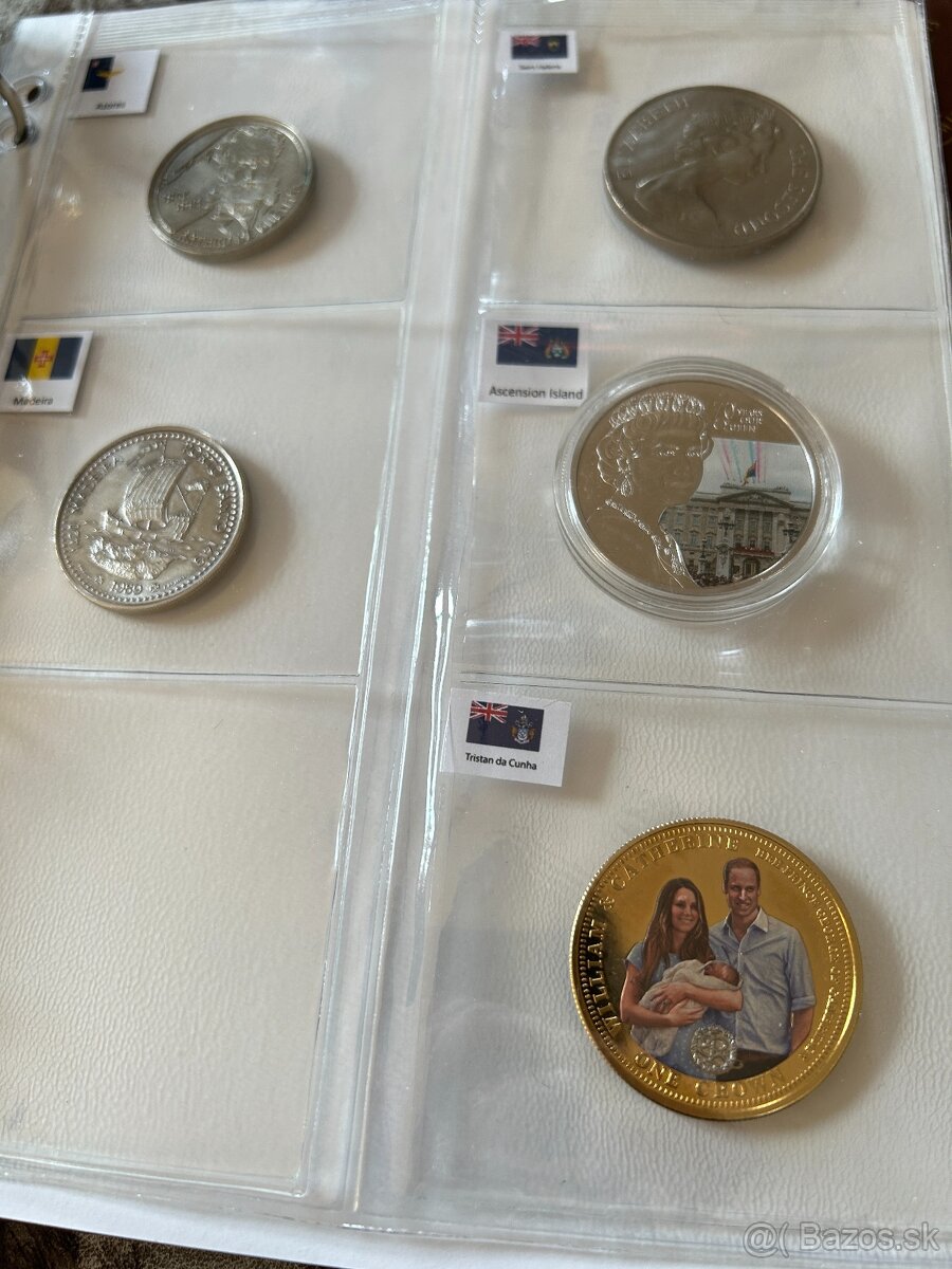 Mince z celého sveta 201 ŠTÁTOV A 30 TERITÓRIÍ v koži - 5