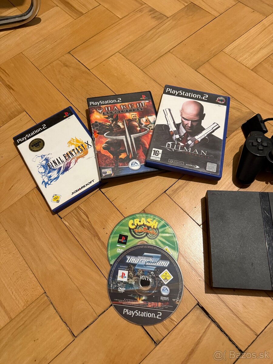 Sony Playstation 2 + dualshock + hry - 5