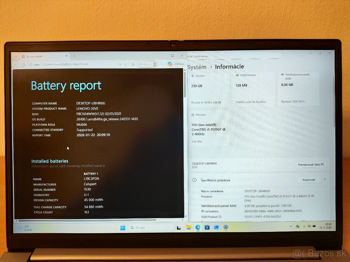 Lenovo ThinkBook 15 i5-1135G7 8GB 256GB - 5