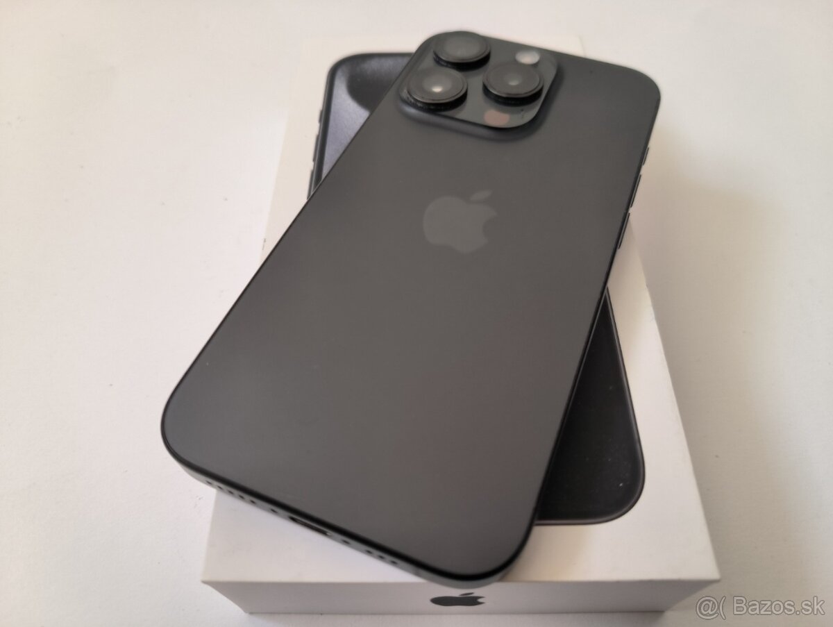 apple iphone 15 PRO 256gb Black Titanium / Batéria 86% - 5
