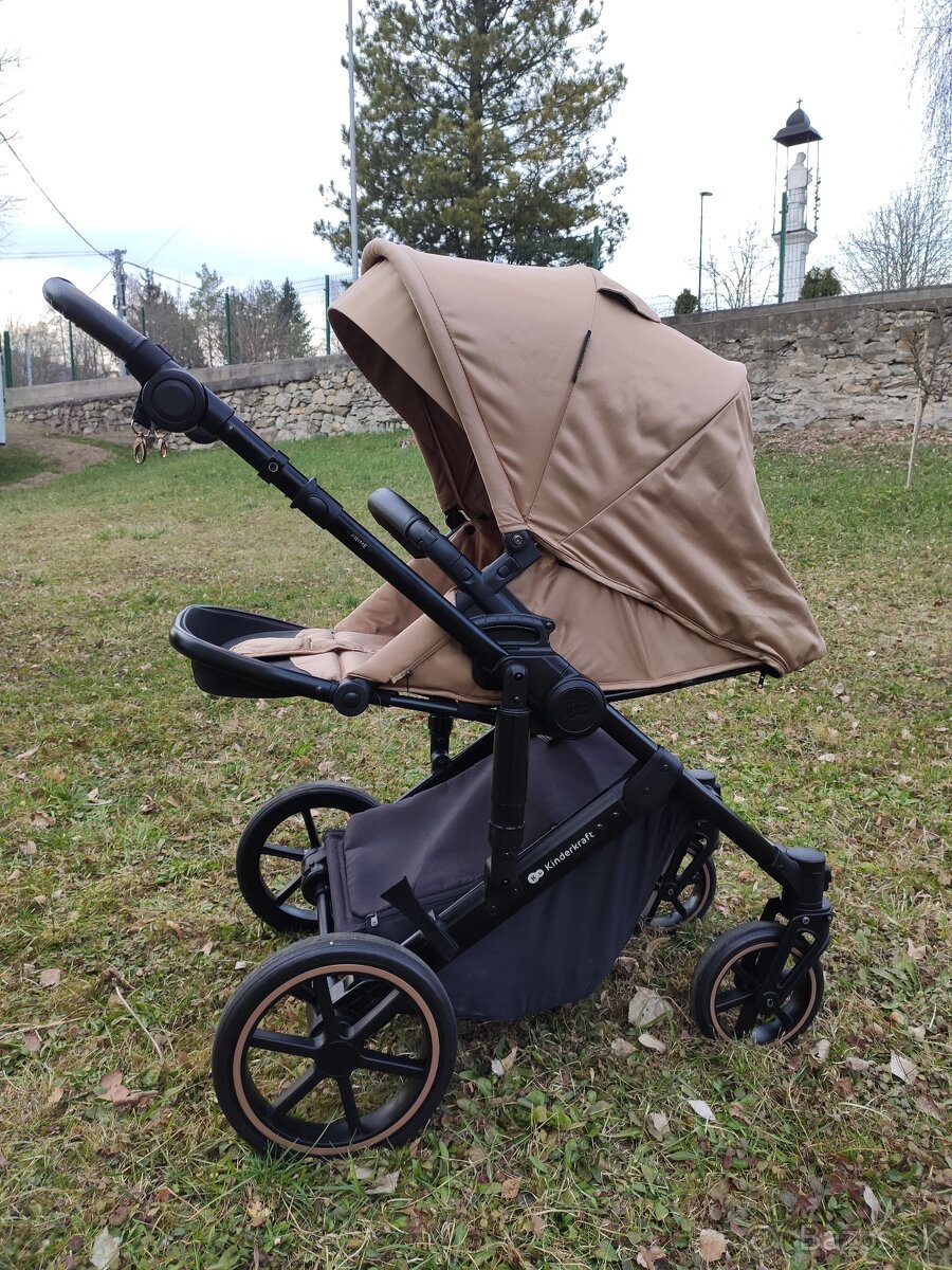 KINDERKRAFT Kočík 2v1 Prime 2 Beige - 5
