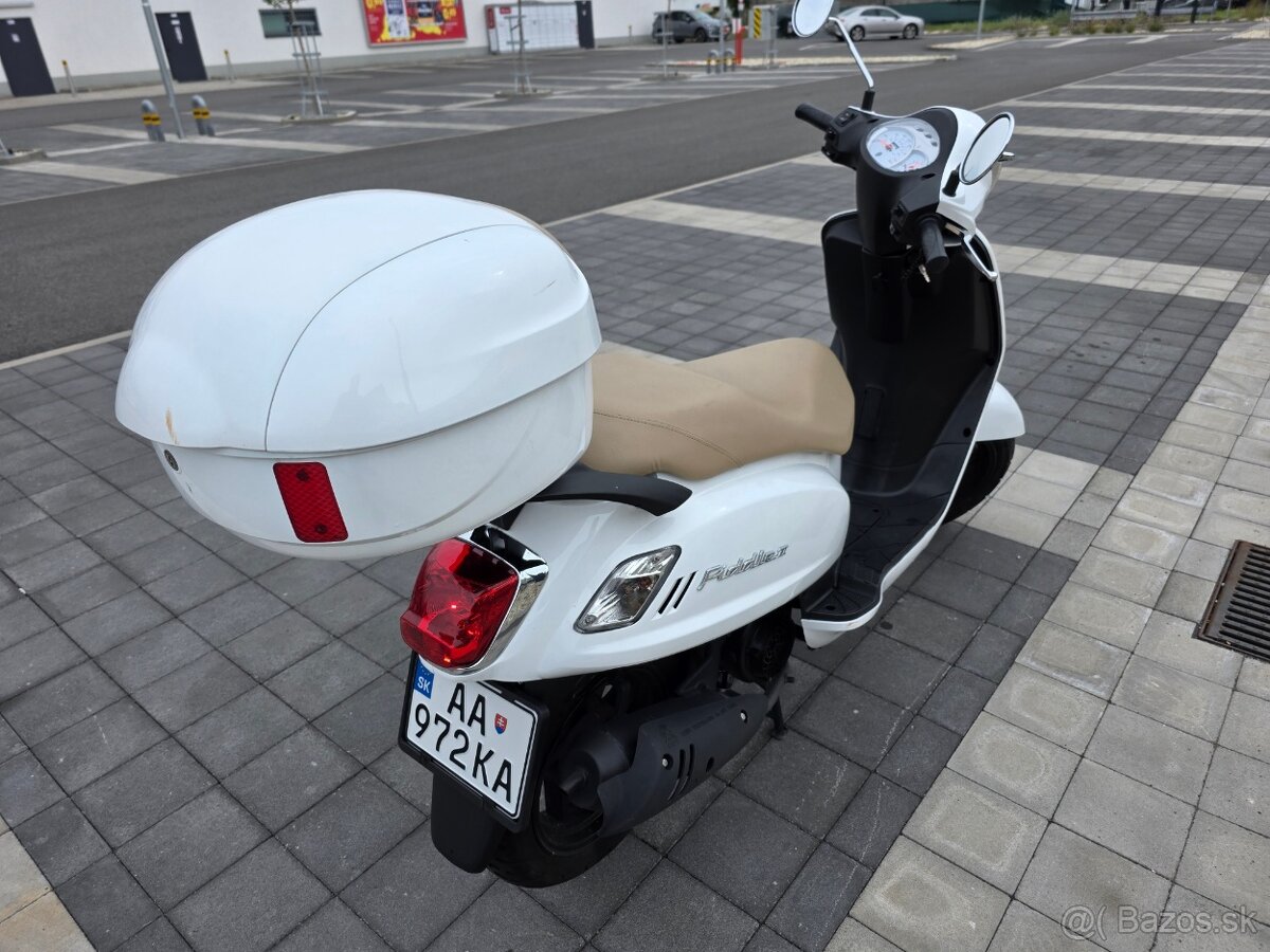 SYM Fiddle II 125s biely, 3900km - 5