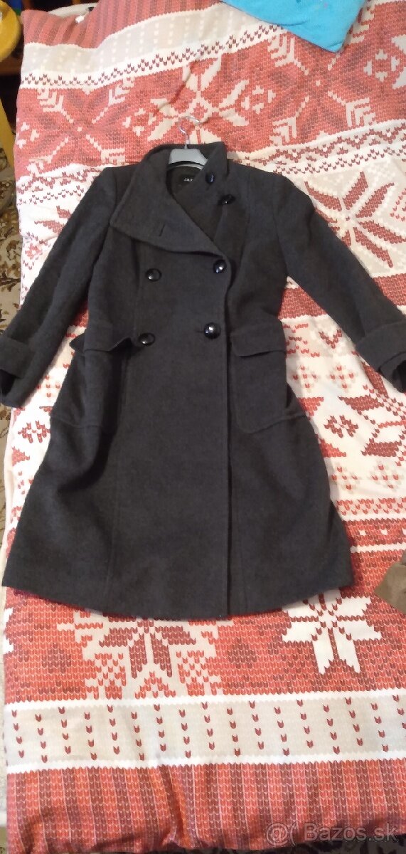 Damsky zimny vlneny ( kasmir) kabat - v.10 UK - 40 ,42 Eu - 5