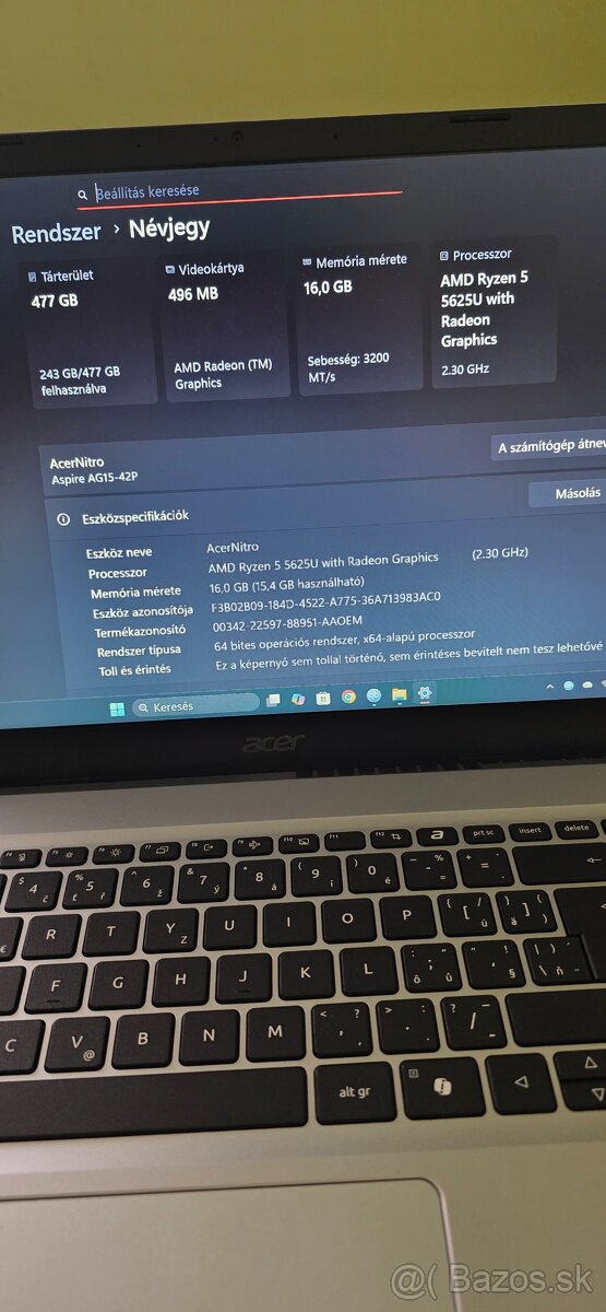 Acer Aspire go 15 - 5