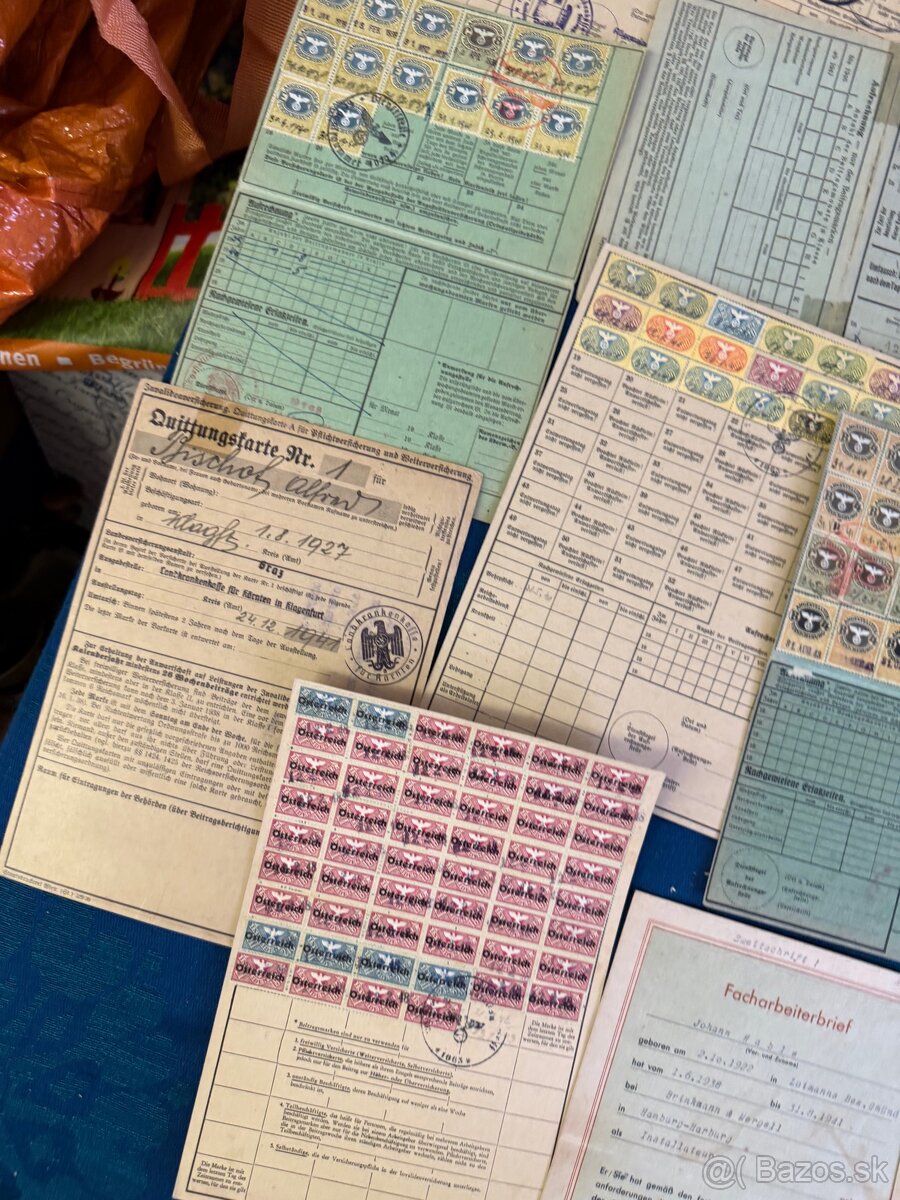 Stare dokumenty z Nemeckej rise 1940 - 5