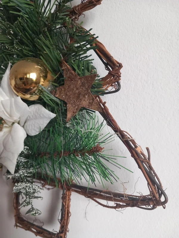 Vianočná umelá dekorácia Stromček 34x30 cm - 5