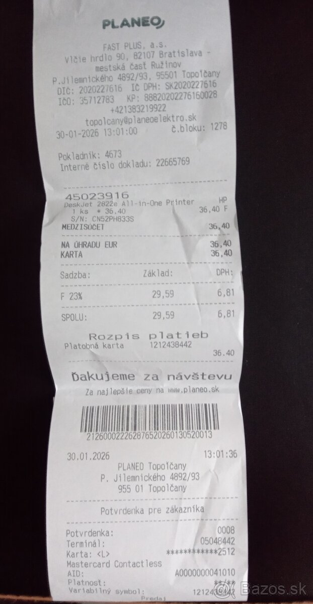 HP Deskjet 2822e tlačiareň - 5