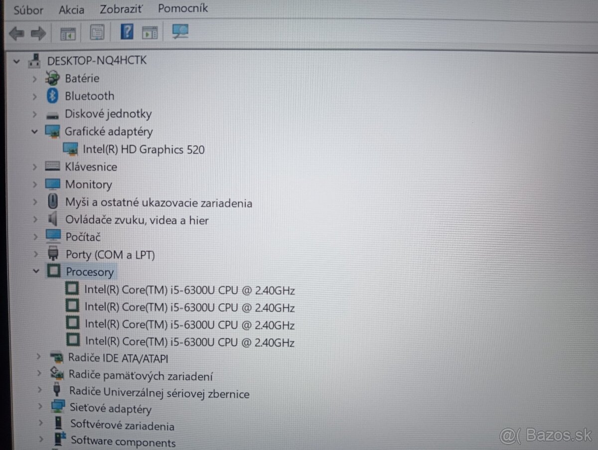 predám Lenovo Thinkpad T460 , Intel i5 , 8gb ram , Win 10 - 5