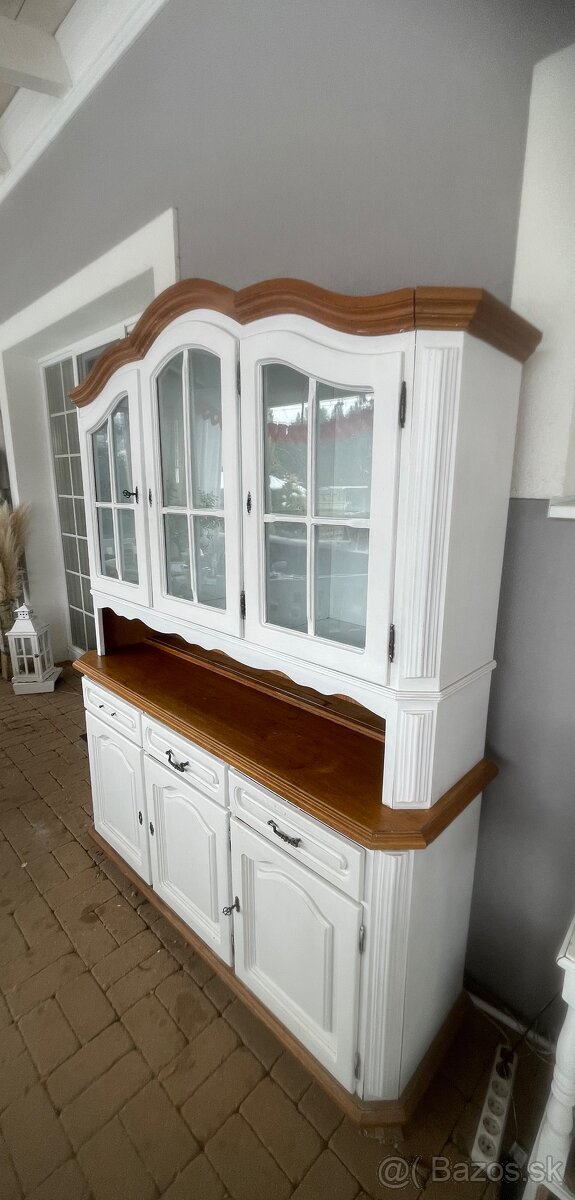 Starožitná presklená vitrína - 5