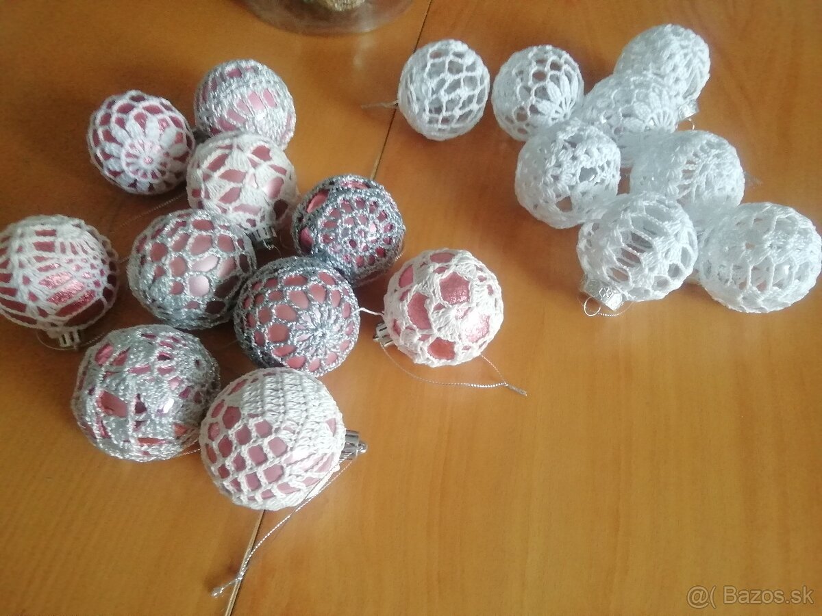 Háčkované vianočné ozdoby - 5
