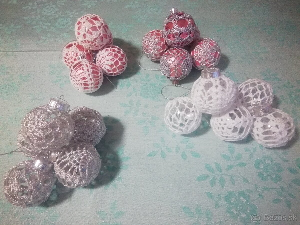 Háčkované vianočné ozdoby - 5