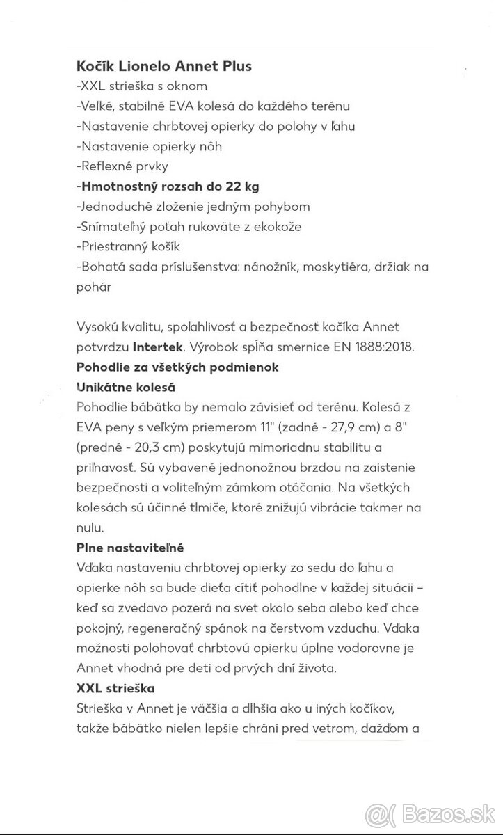 Športový kočiar Lionelo modrý - 5