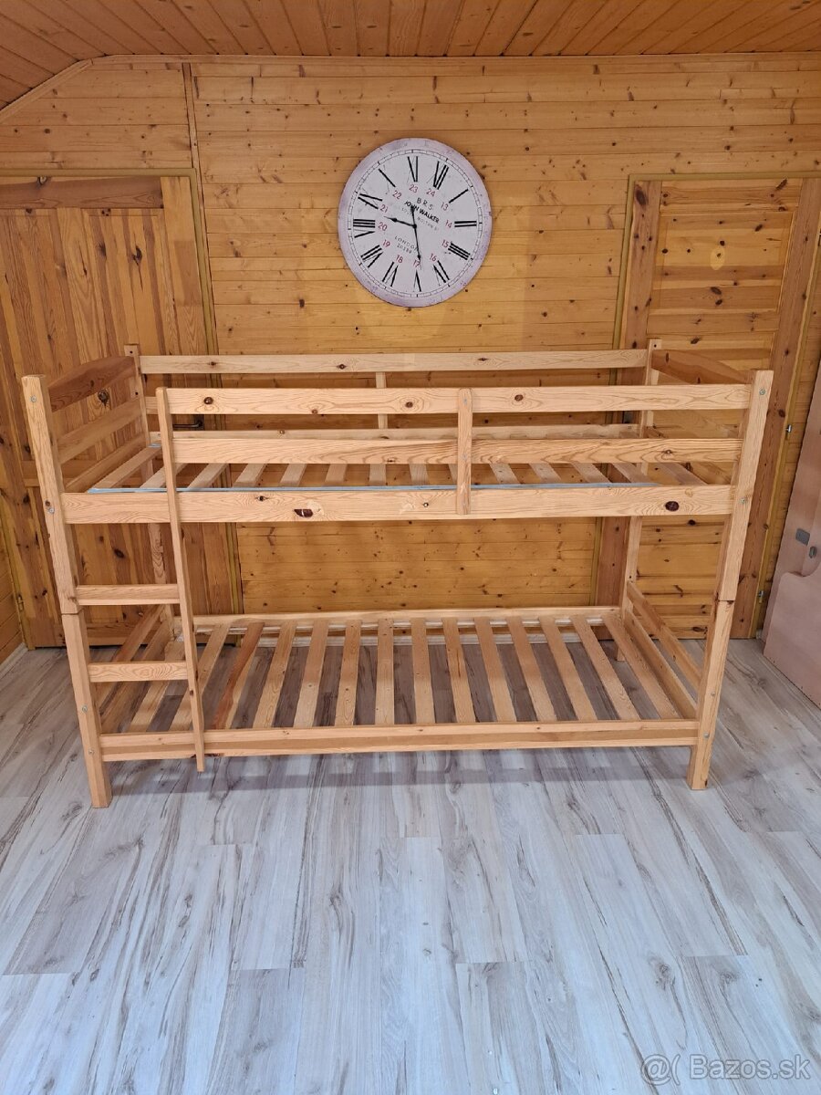 Poschodová posteľ 90x200cm s matracmi - 5