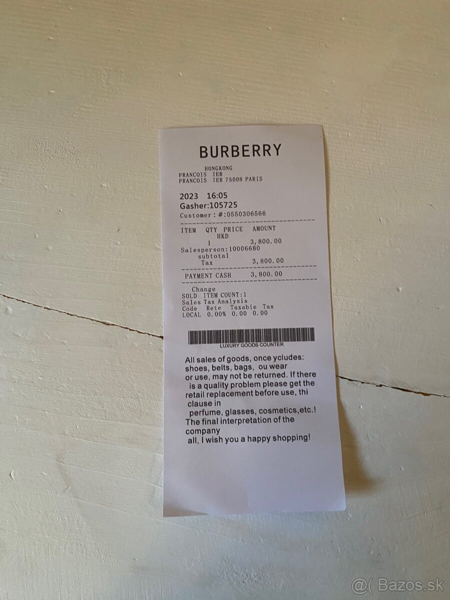 Burbery opasok - 5