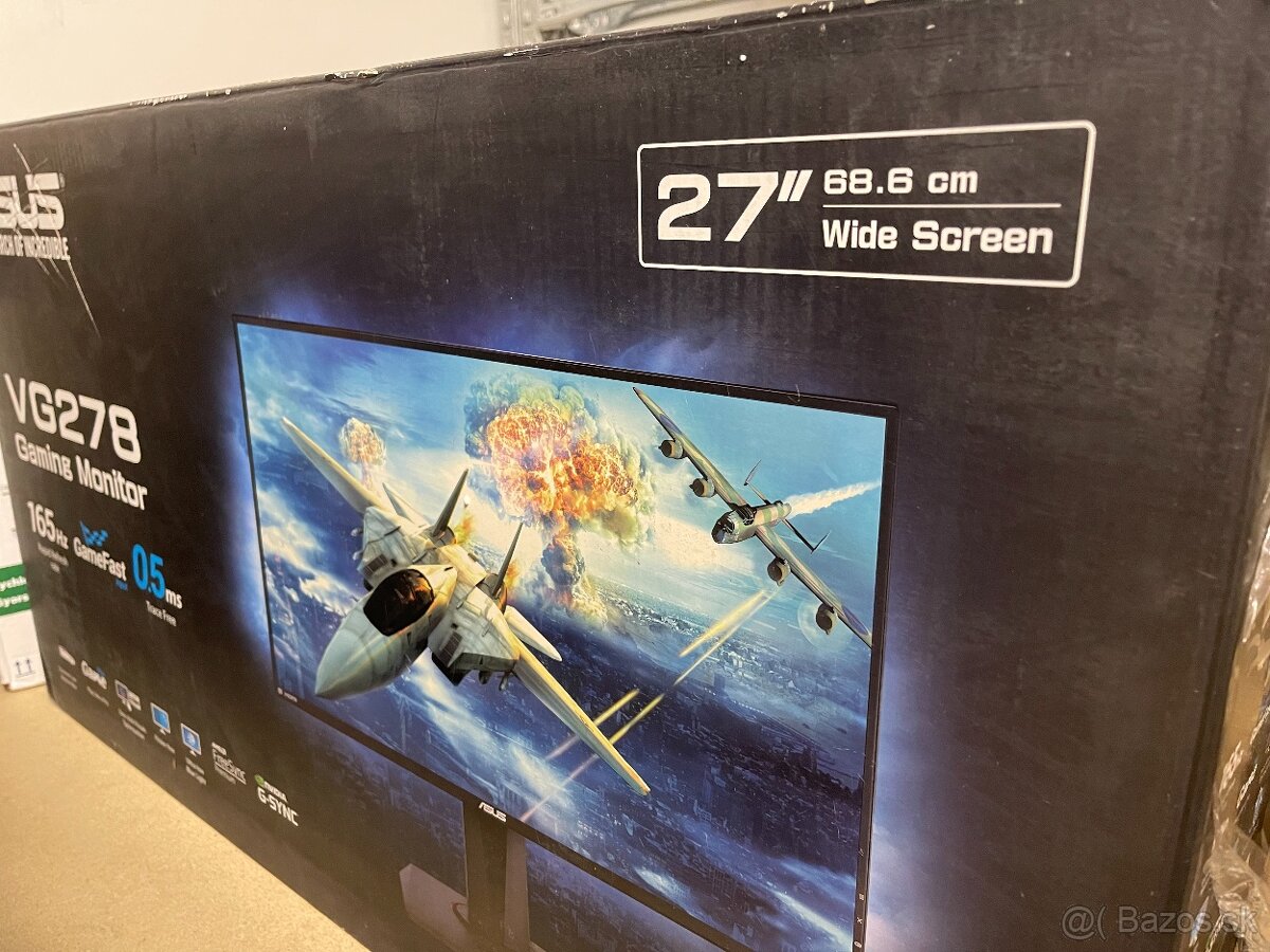 ❌ Asus VG278Q – nefunkčný, pásy na obraze, s krabicou - 5