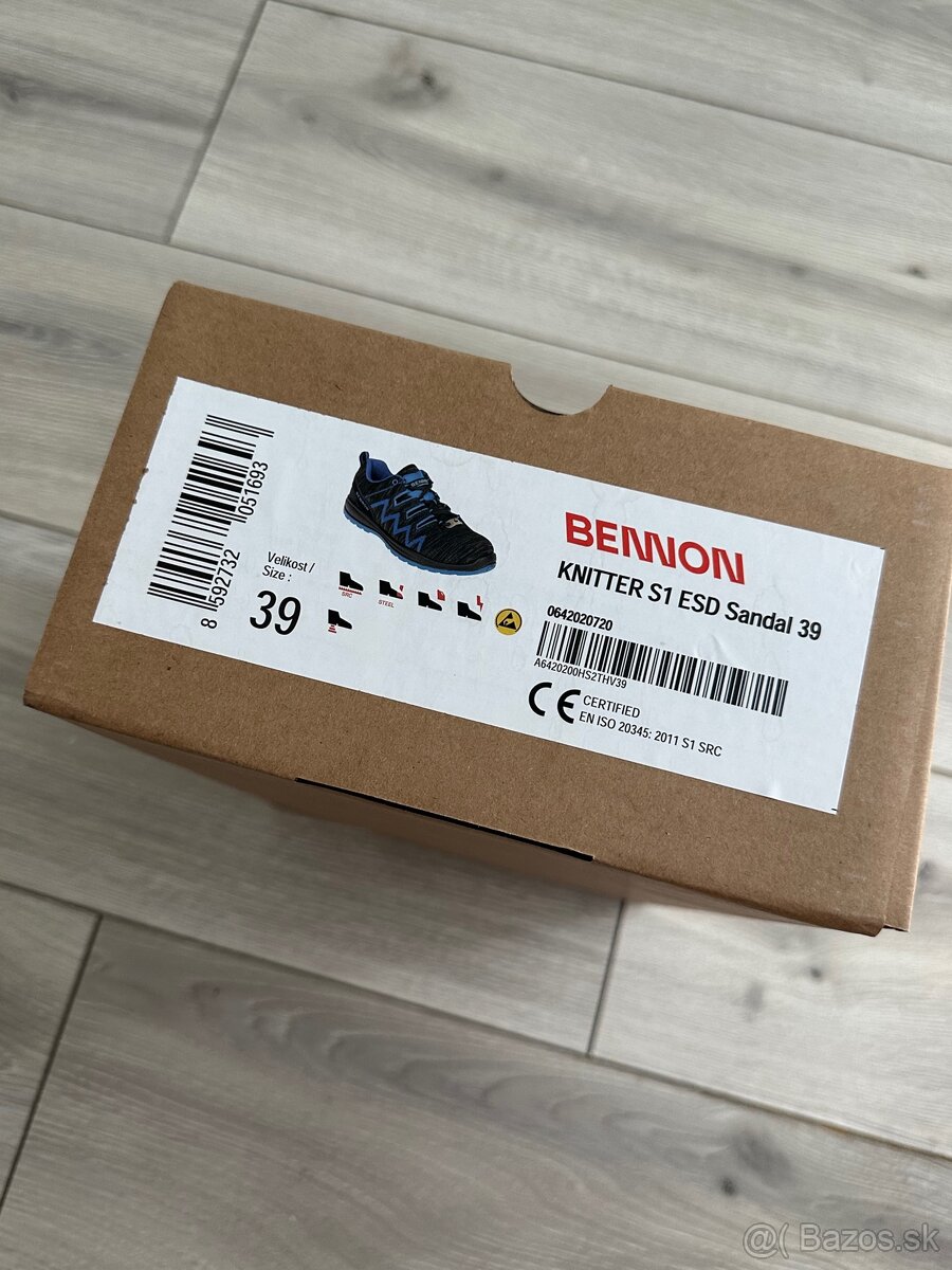 Pracovná obuv s oceľovou špičkou 39 - 5