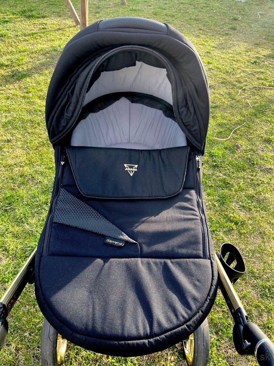Kočík JUNAMA Exclusive + zadarmo koženný fusak s rukavicami - 5