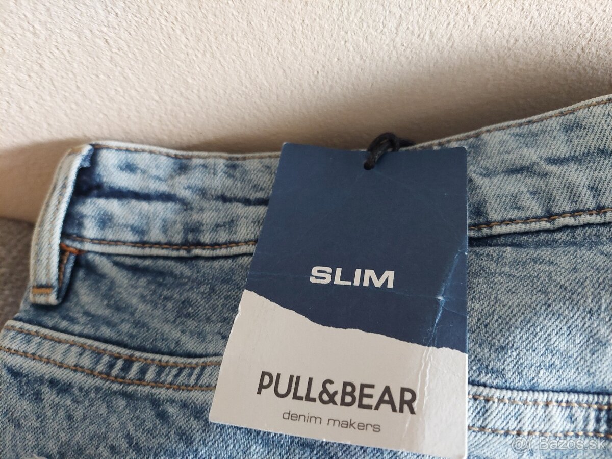 Pánske jeans kraťasy 36 - 5