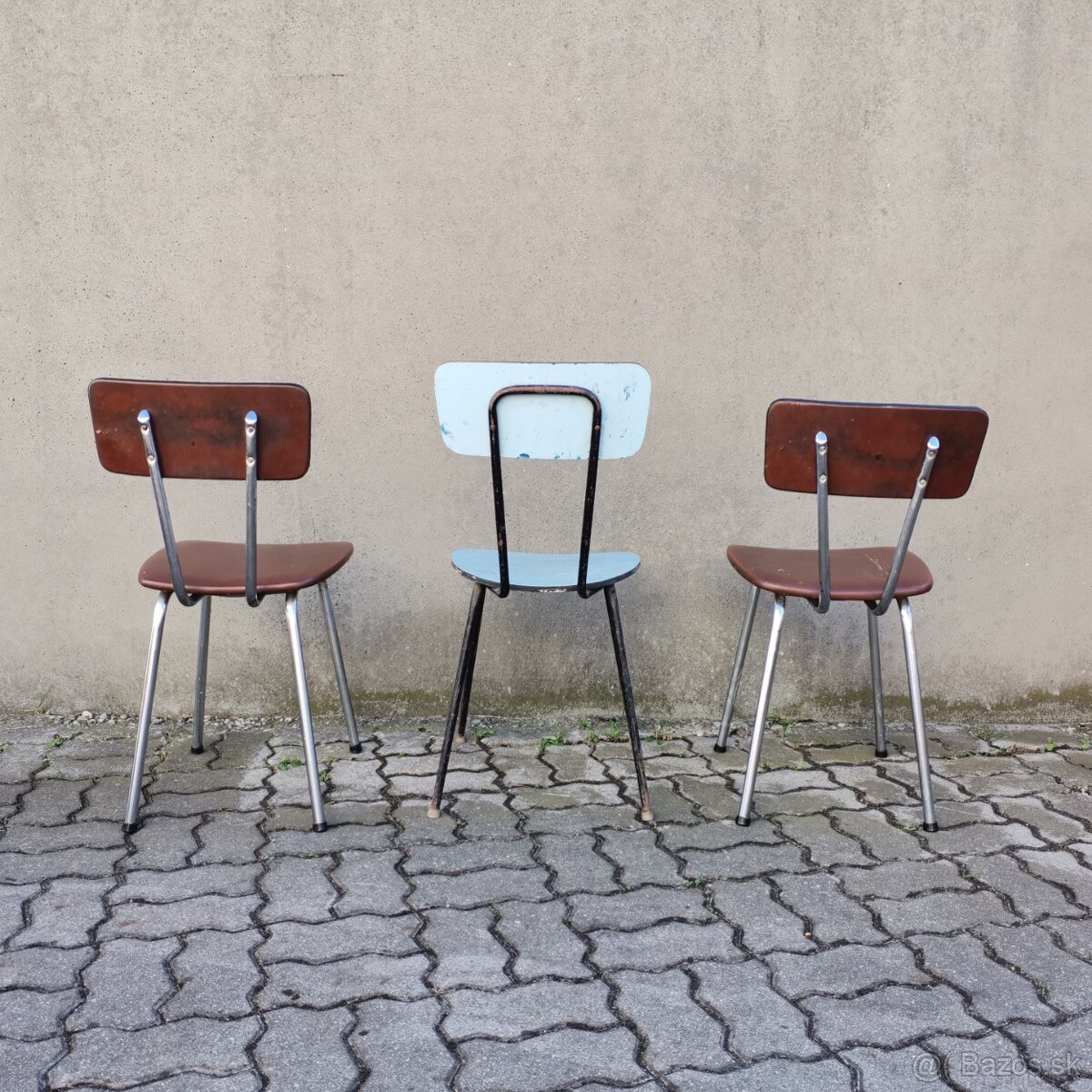 Retro stoličky kovové Vintage - 5