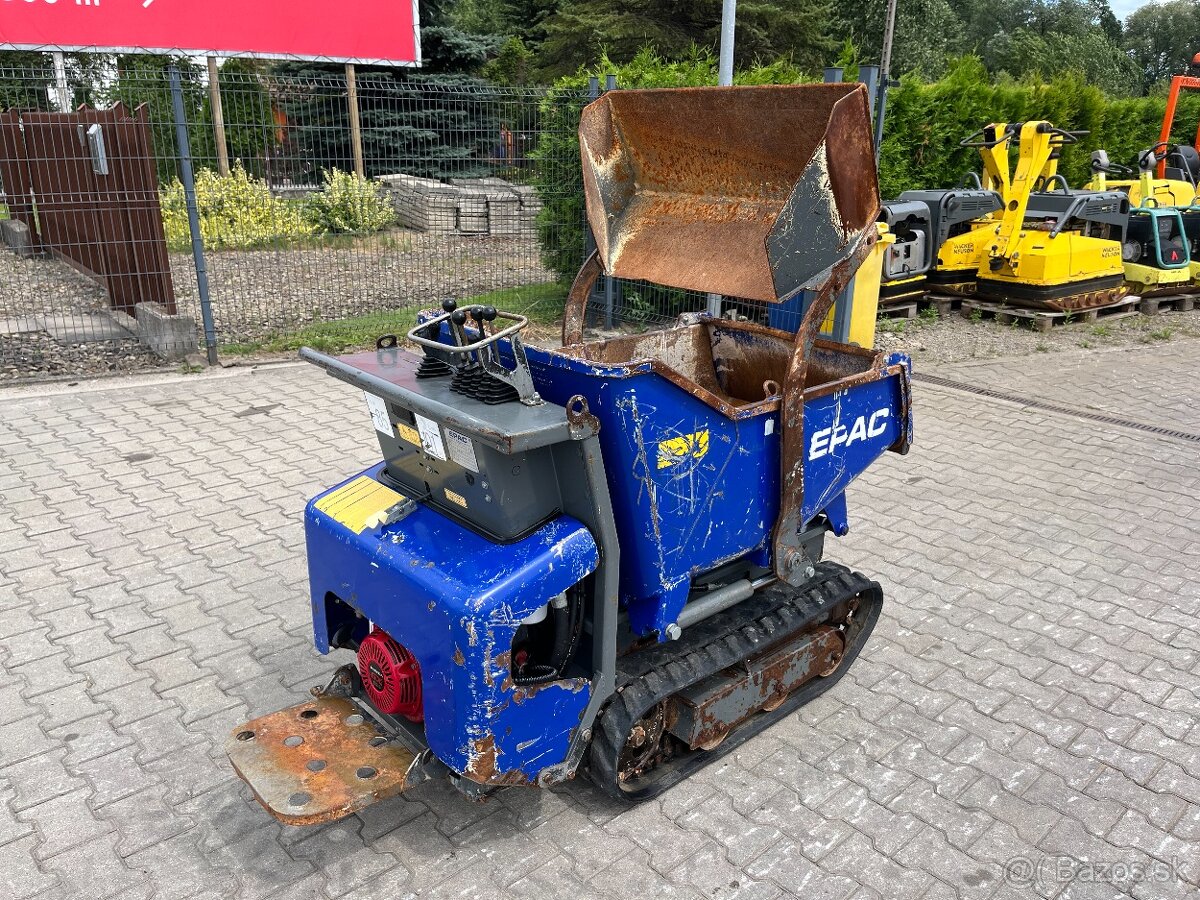 Samonakladací sklápač minidumper Epac LD800 pásový fúrik - 5