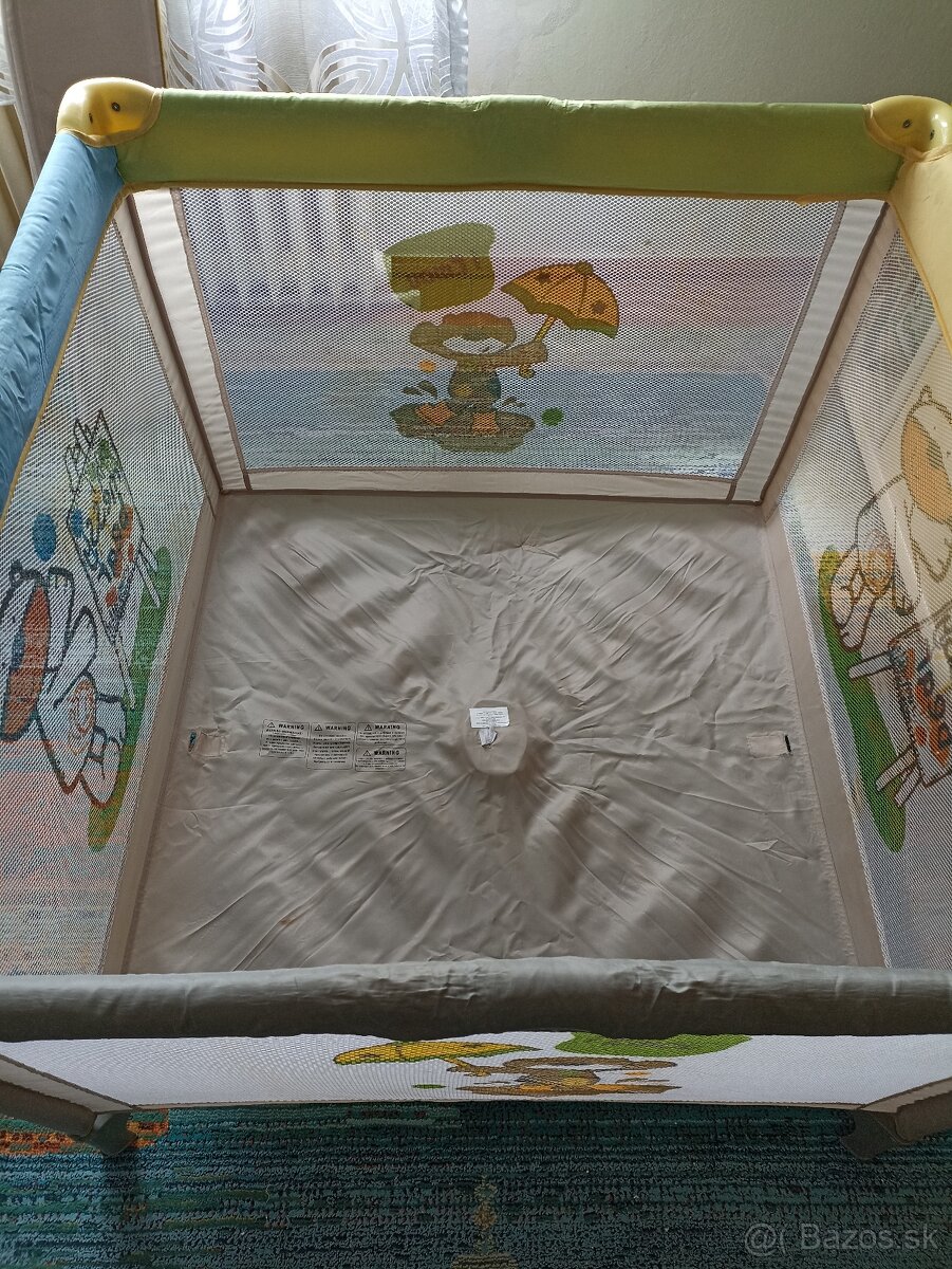 Detská ohrádka / postielka Amalfy, skladacia prenosná - 5