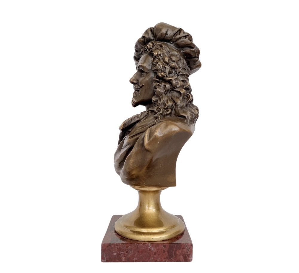 Bronzová busta Rembrandta podľa Carrier-Belleuse - 5