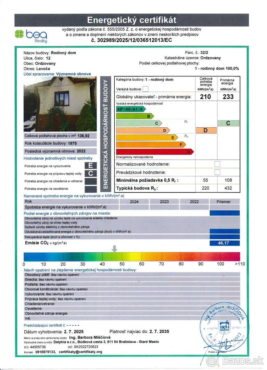 NA PREDAJ: Rodinný zrenovovaný dom, Ordzovany, okr. Levoča - 5