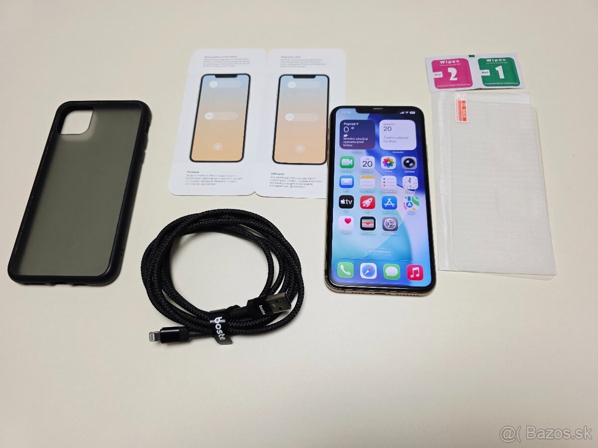 APPLE IPHONE 11 PRO MAX GOLD 64GB,ZDRAVIE BATERKY 100% - 5