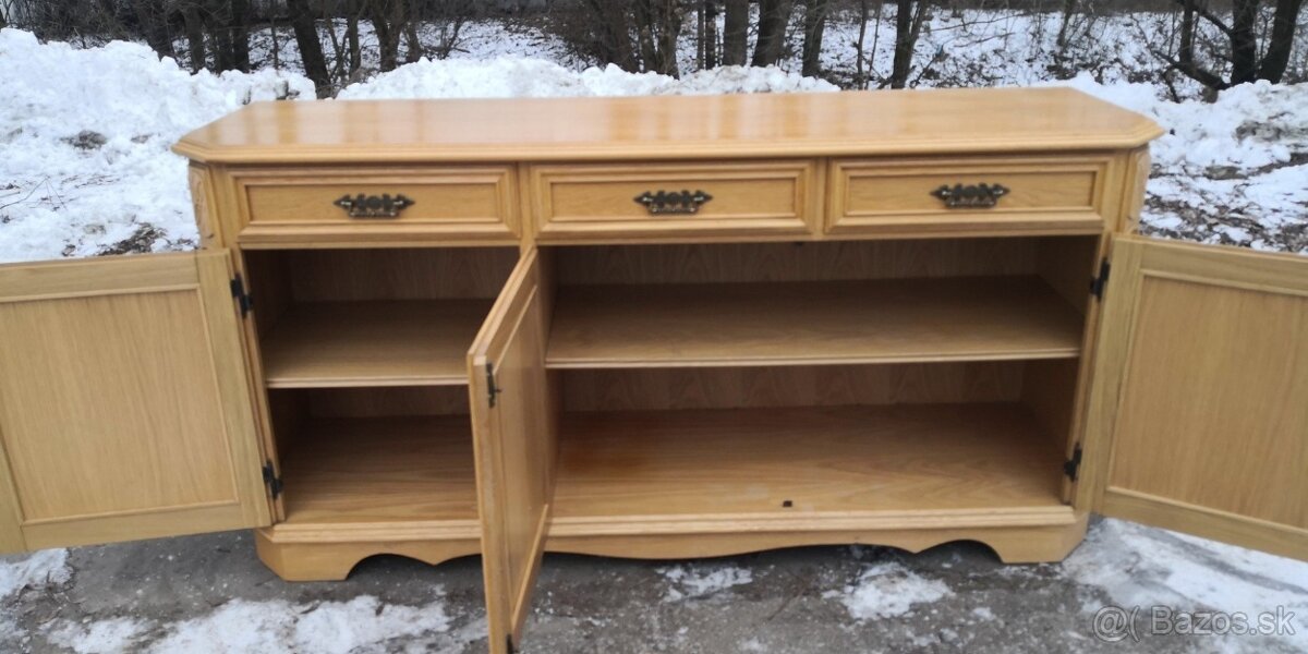 Rustikálna masívna komoda - 5