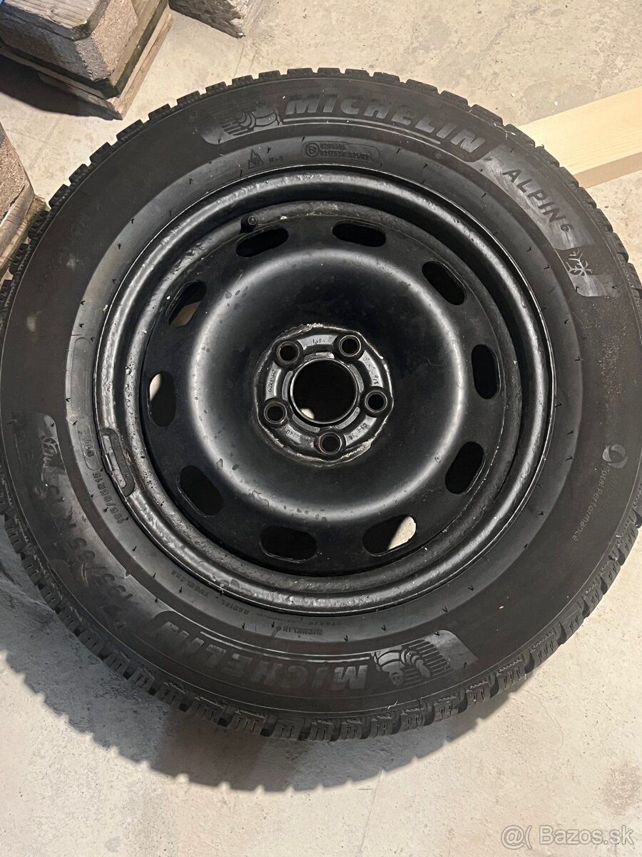 Michelin Alpin 6 - 195/65 R15 na diskoch - 4ks - 5