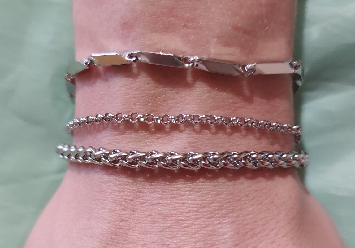 pánske náramky chir.ocel 3 ks - 5