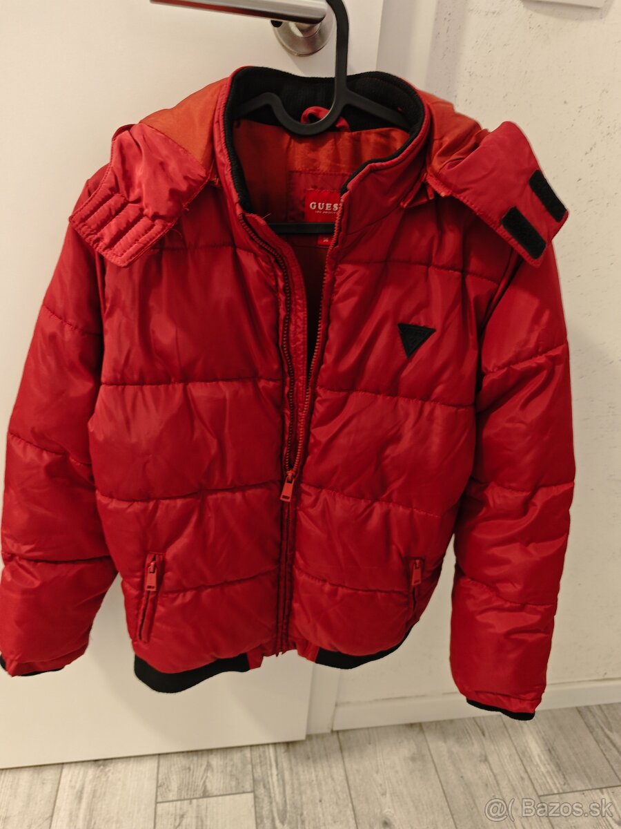 Guess chlapčenská bunda bordova - 5