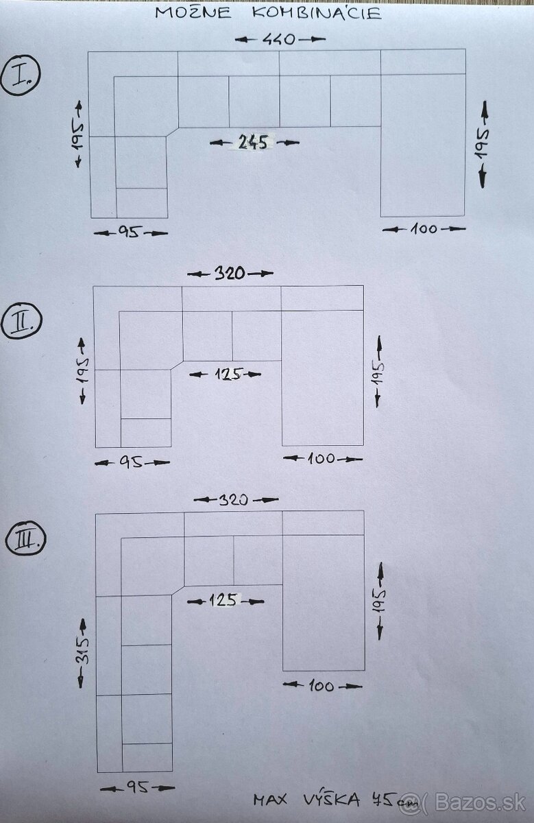 kožena sedačka v tvare U - 5