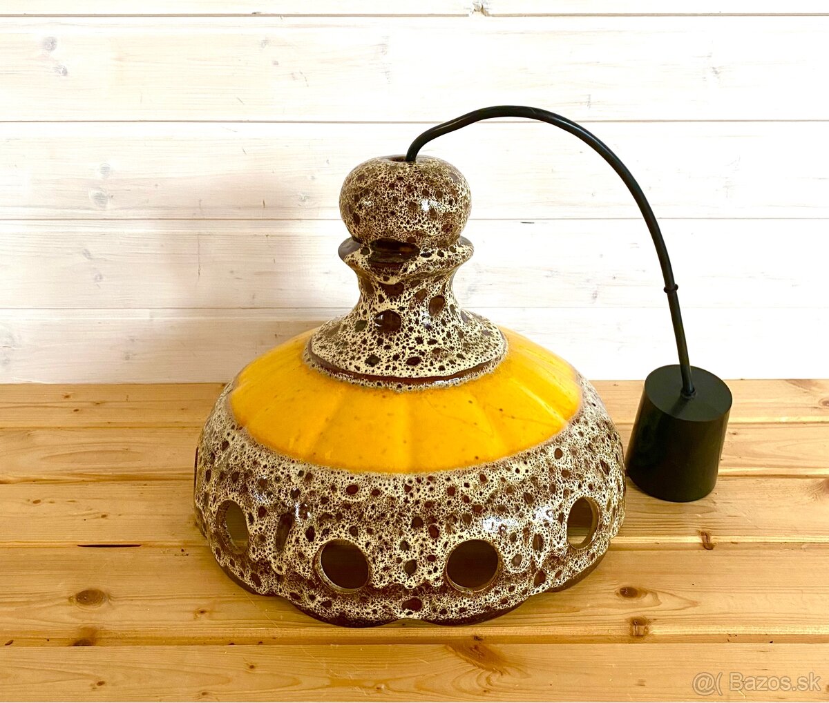 Starý keramický lustr - 5