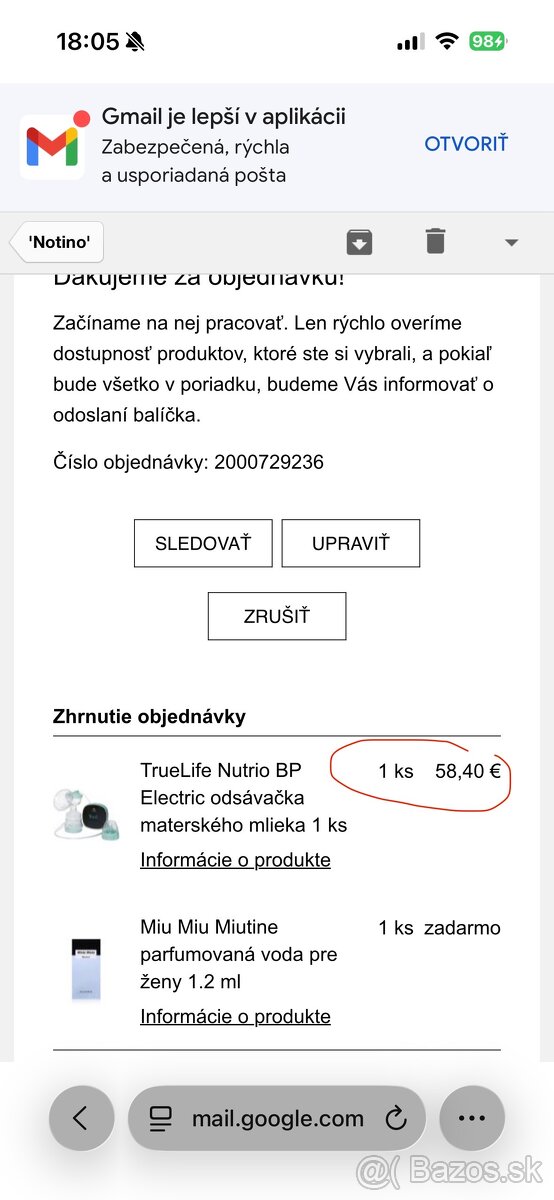TrueLife Nutrio BP elektrická odsávačka mlieka - 5