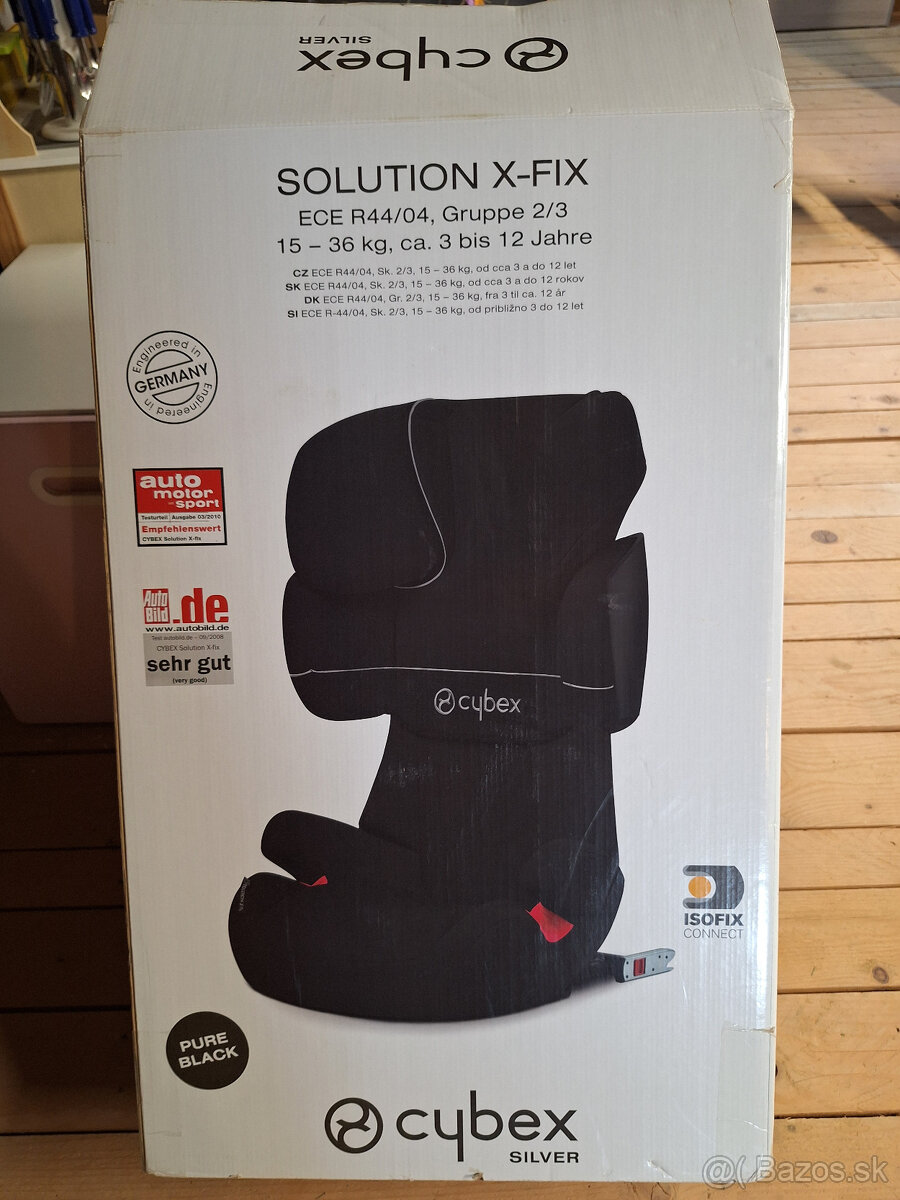 Predám autosedačku CYBEX Solution X-Fix 15 - 36kg / 3 - 12r - 5
